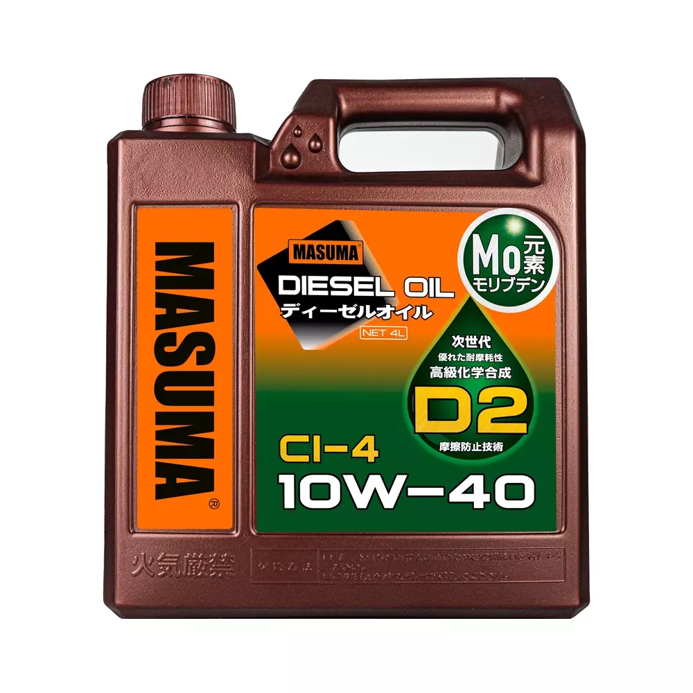 زيت محرك ماسوما 10W40 D2 CI-4 ديزل, تركيبي 4 لتر, D-5013E