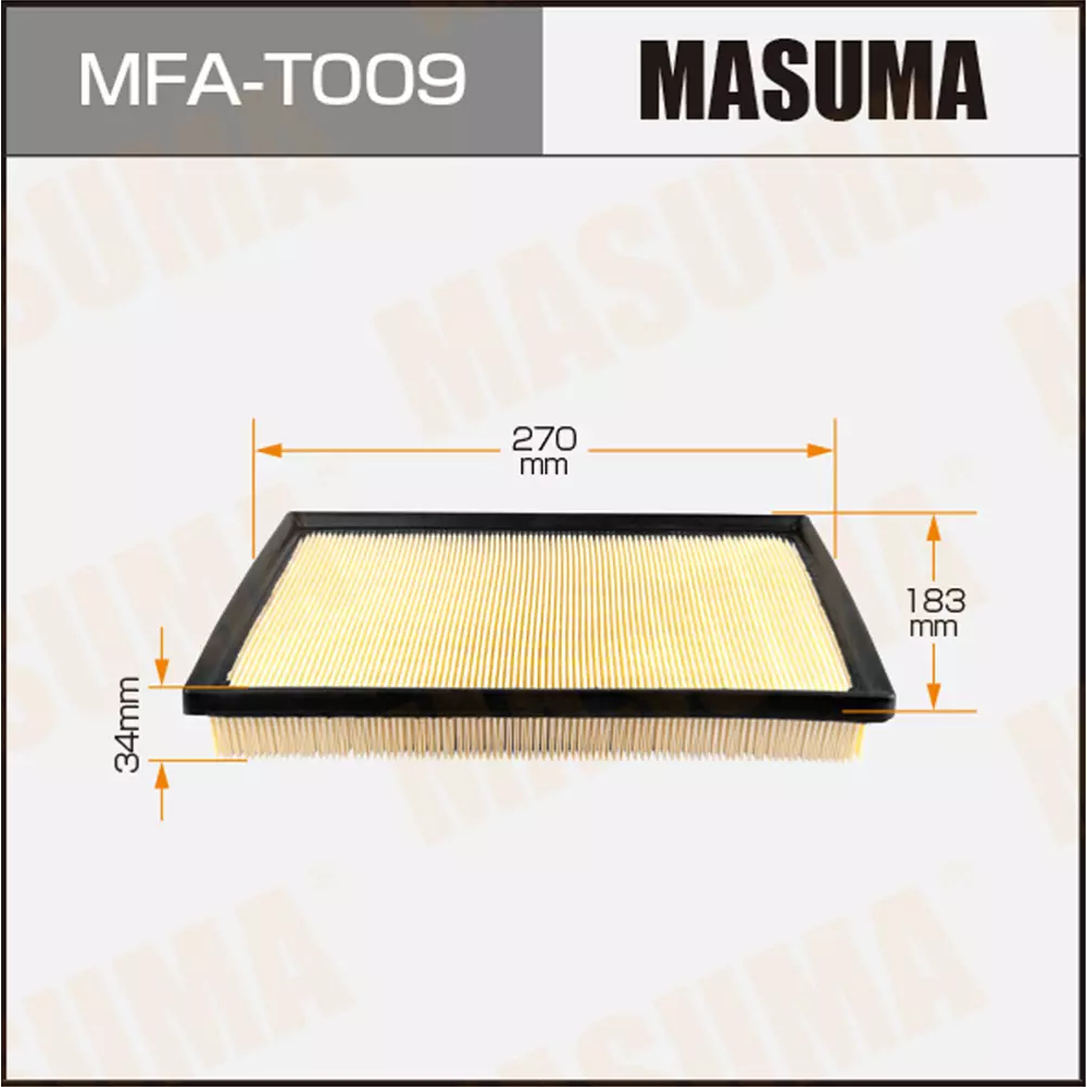 فلتر هواء ماسوما, MFA-T009