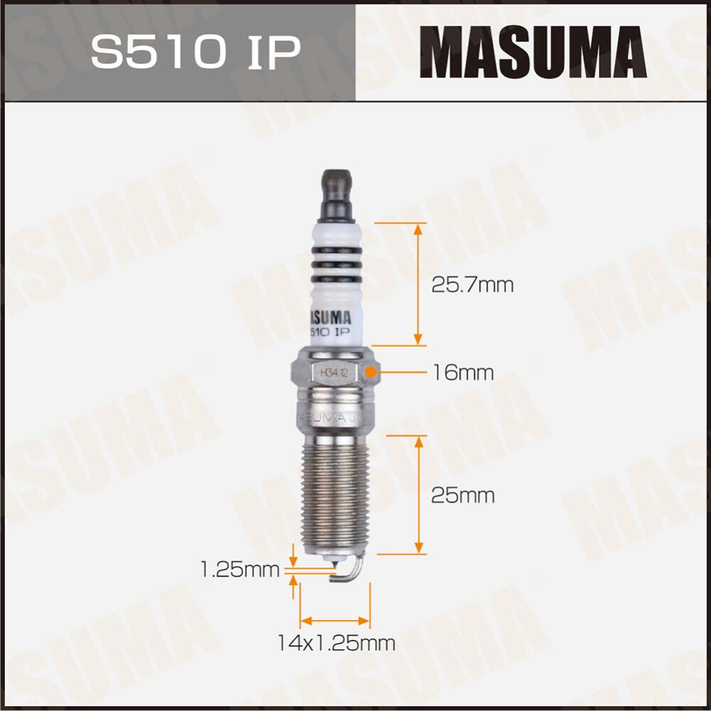 شمعة إشعال ماسوما إيريديوم+بلاتين ILTR5A-13G (3811), S510IP